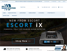 Tablet Screenshot of buyradardetectors.com